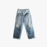 Blue jeans,front view