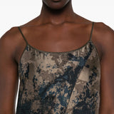Brown dress worn by a person, showing the dress fit