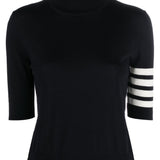 Navy T-shirt, front view