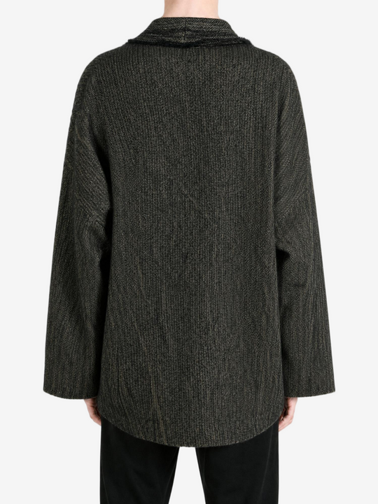 Grey jacket, full body view