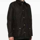 Brown jacket worn by a person, showing the jacket's fit