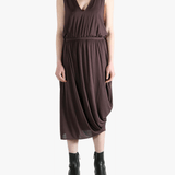 Brown dress, full body view