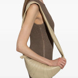 Tan bag, side view