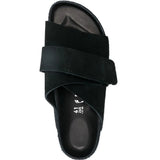 Black sandals, front view