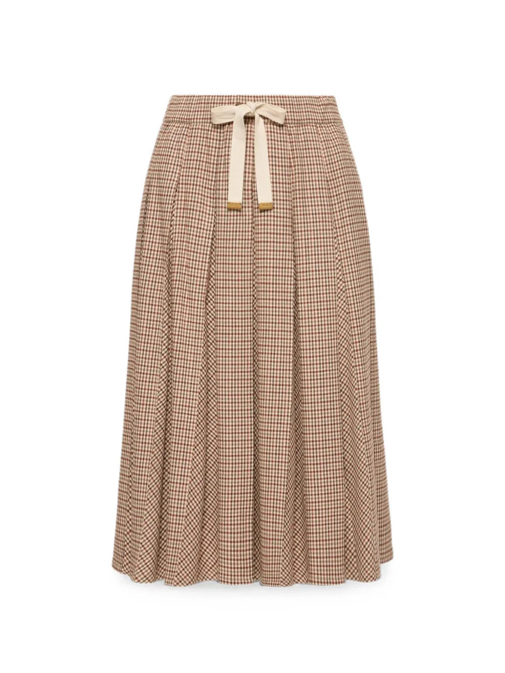 Tan skirt, front view