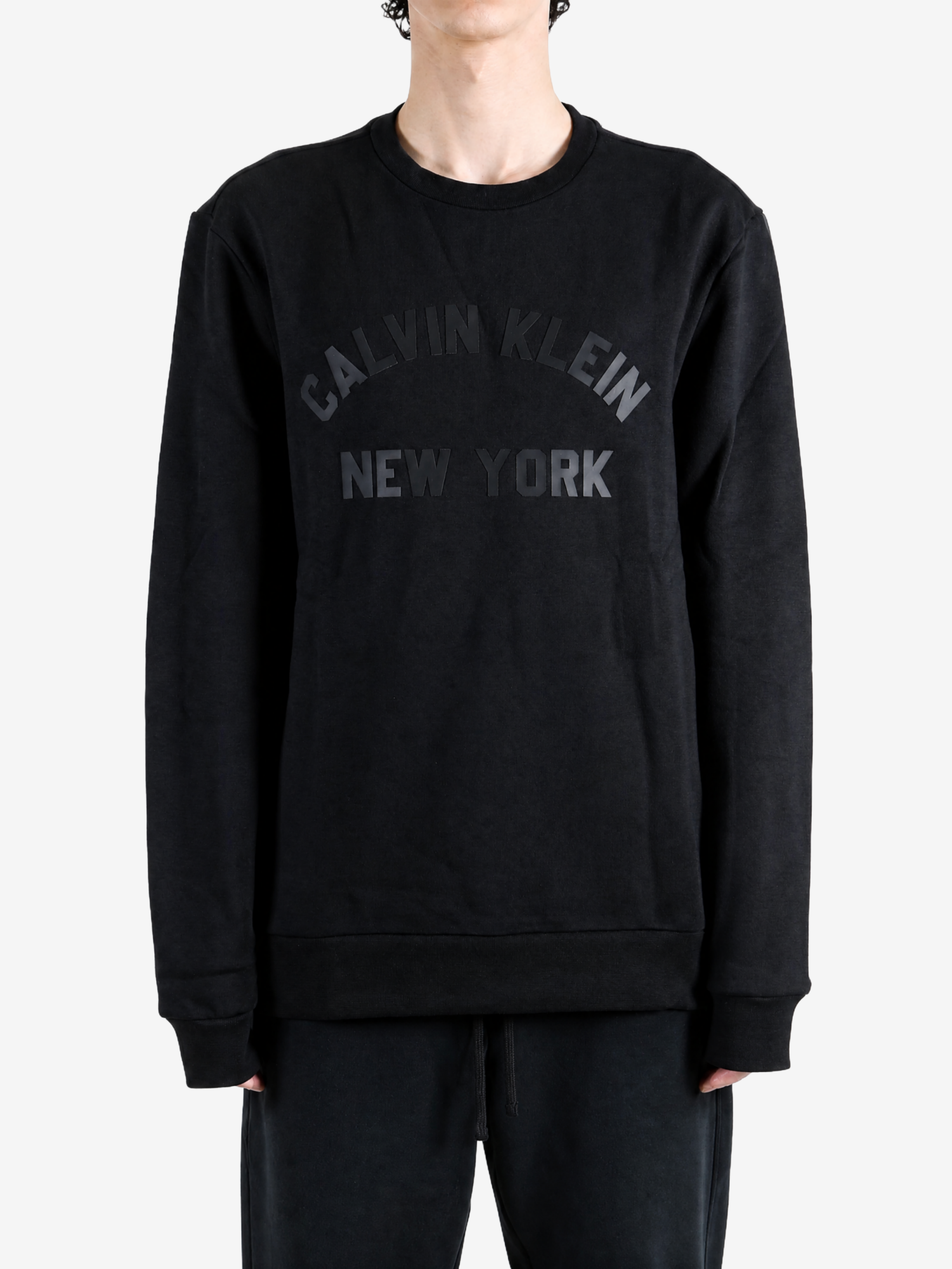Black hoodie, full body view