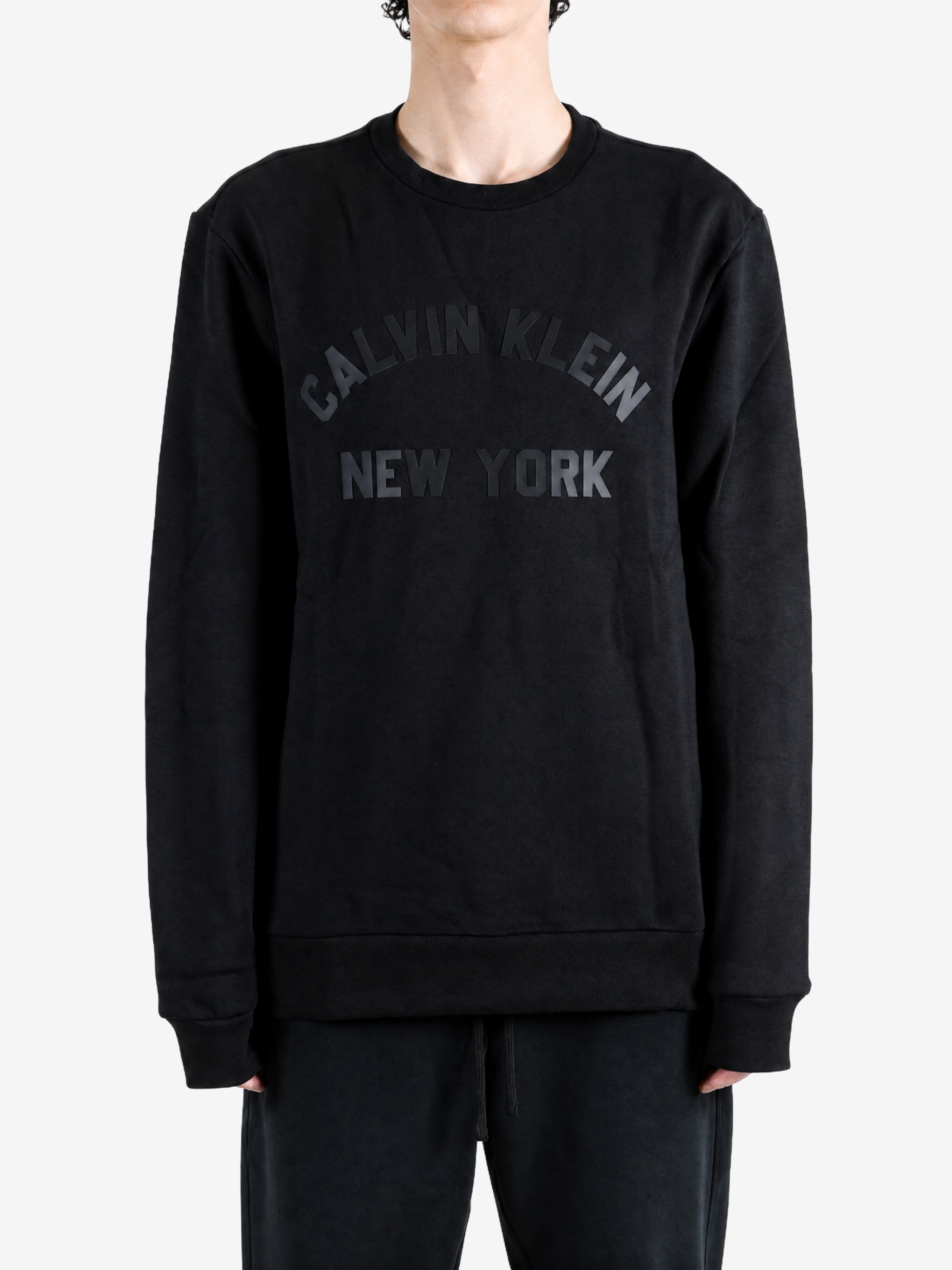 Black hoodie, full body view