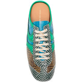 Green shoes, front view