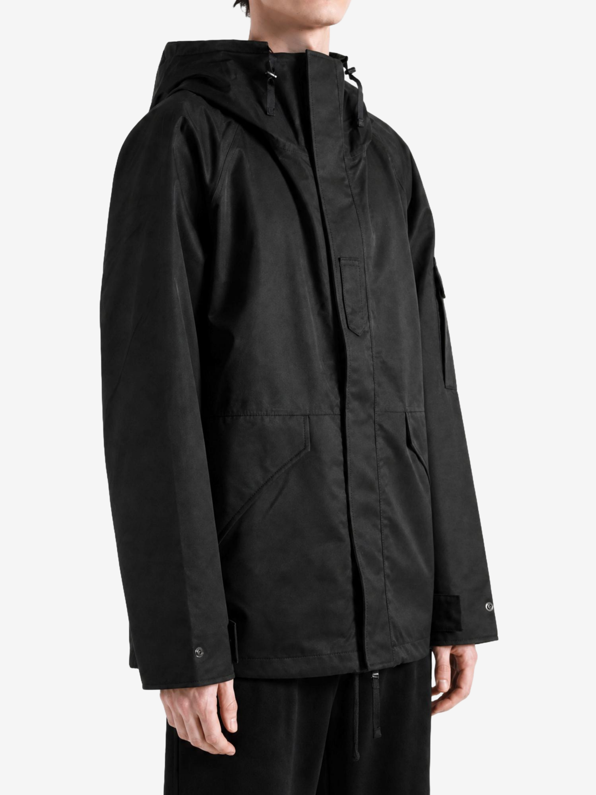 Black jacket, front view