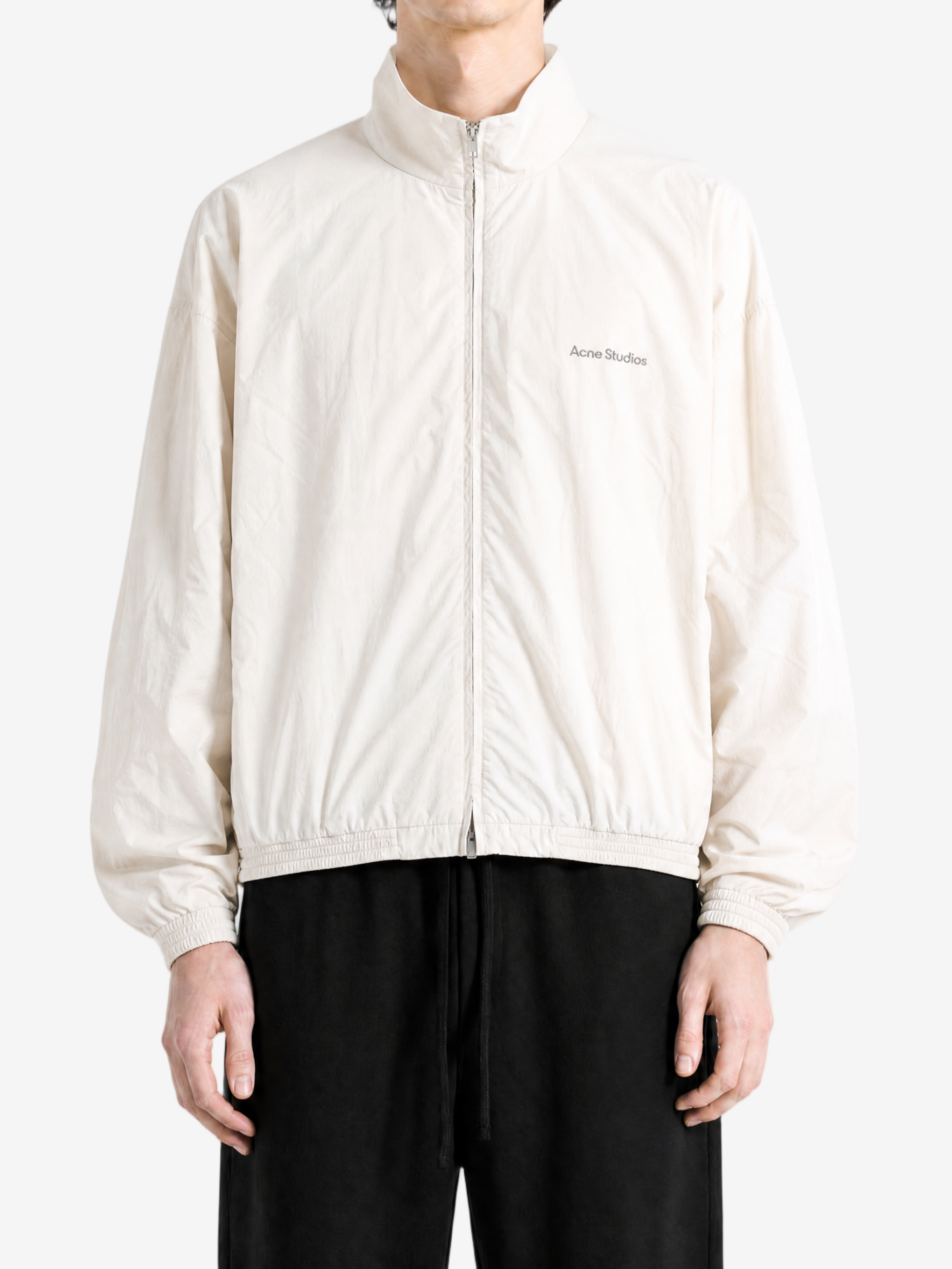 Tan jacket, full body view
