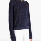 Navy shirt worn by a person, showing the shirt fit