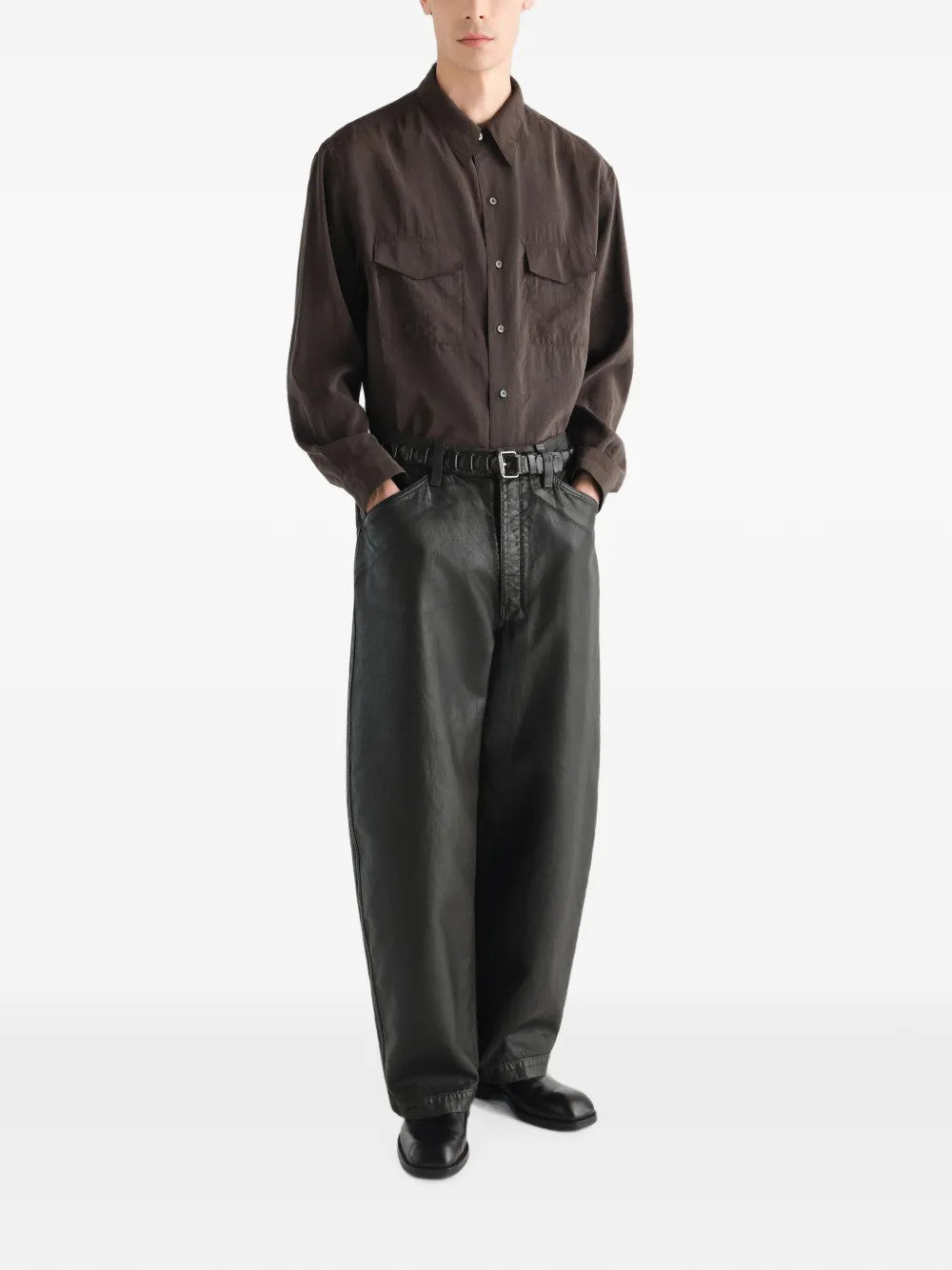 Black pants, full body view