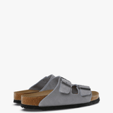 Grey sandals, side view