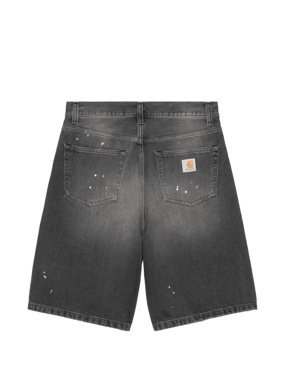 Black shorts, back view