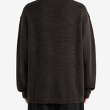 Brown knitwear, full body view