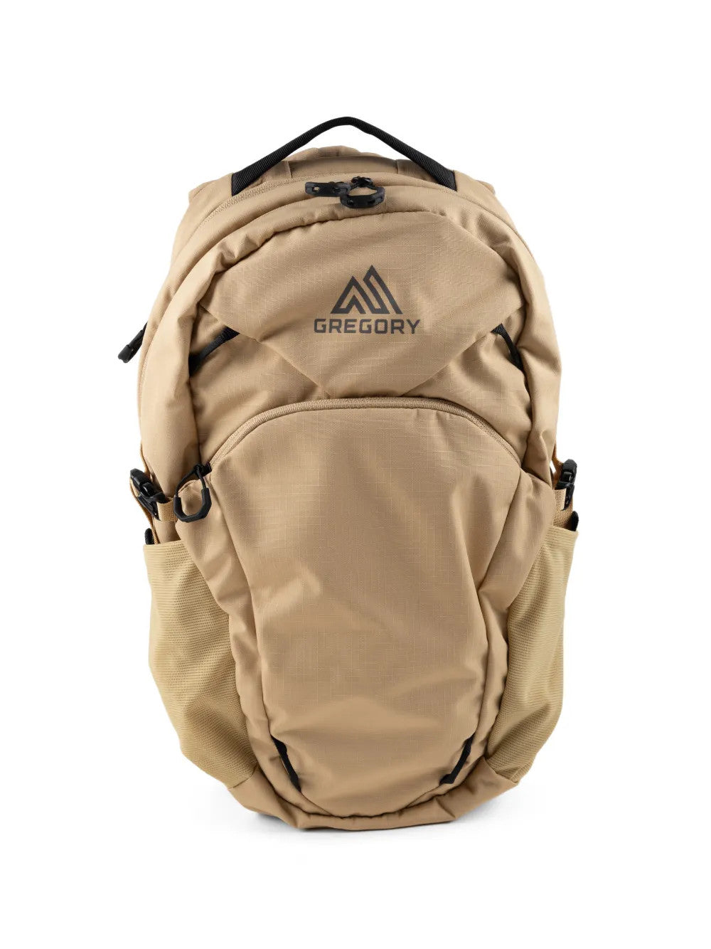 Tan bag, back view