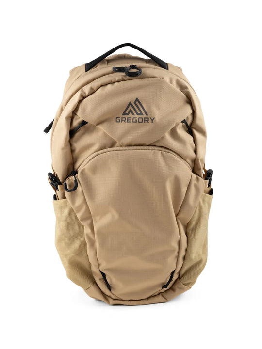 Tan bag, back view