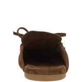 Brown shoes, back view