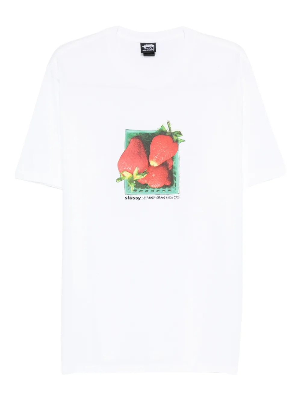 White t-shirt, front view