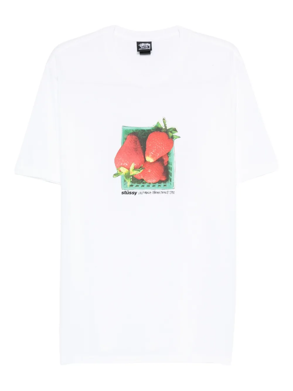 White t-shirt, front view