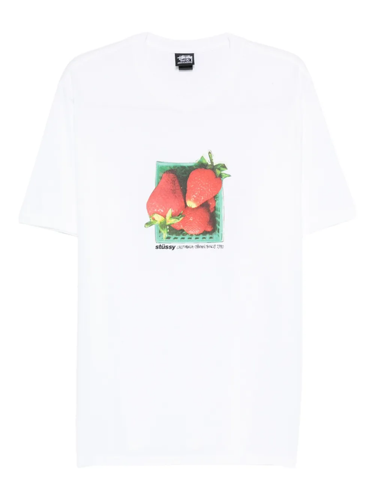 White t-shirt, front view
