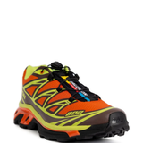 Orange sneakers, side view