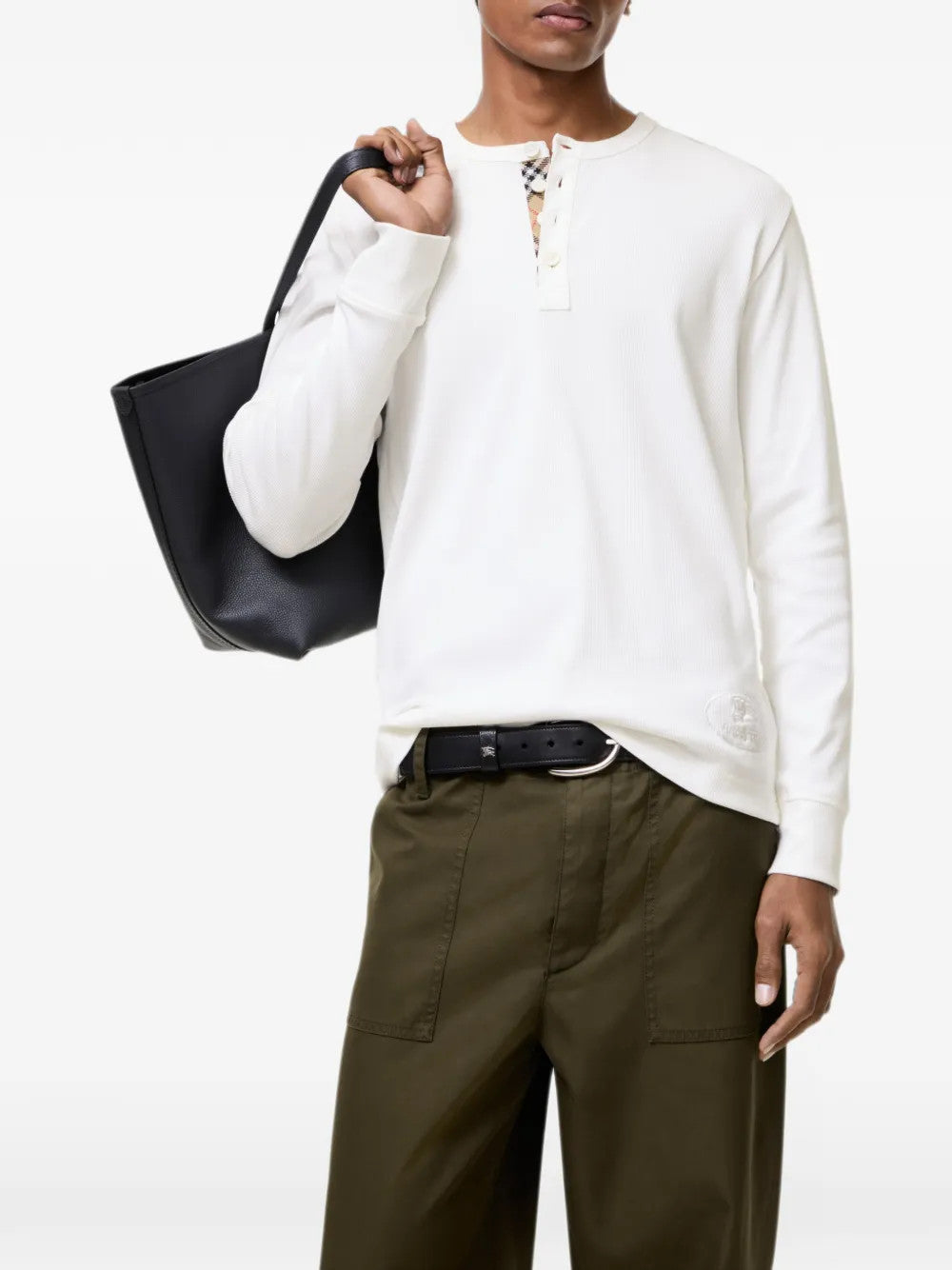 White shirt, full body view