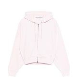 Pink hoodie, front view