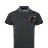 Black shirt, front view