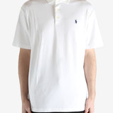 White t-shirt worn by a person, showing the shirt's fit