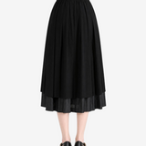 Black skirt, full body view