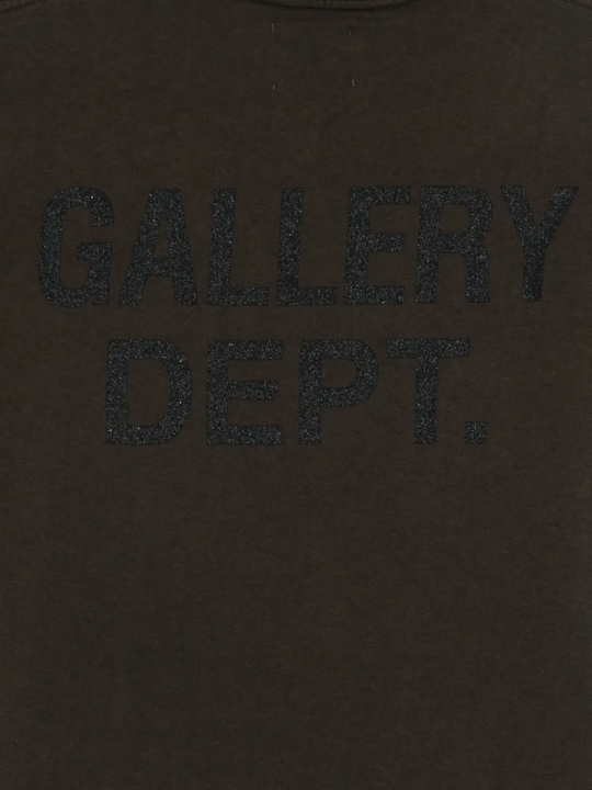 Close up of Black t-shirt, showing texture of the 100% cotton fabric