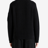 C.P. COMPANY - Men Waffle Knit Cotton Zip Lens Cardigan