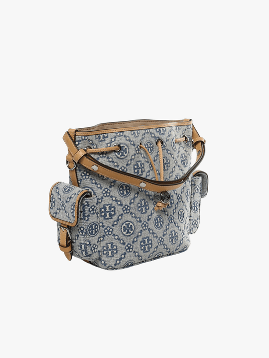 Blue bags, side view