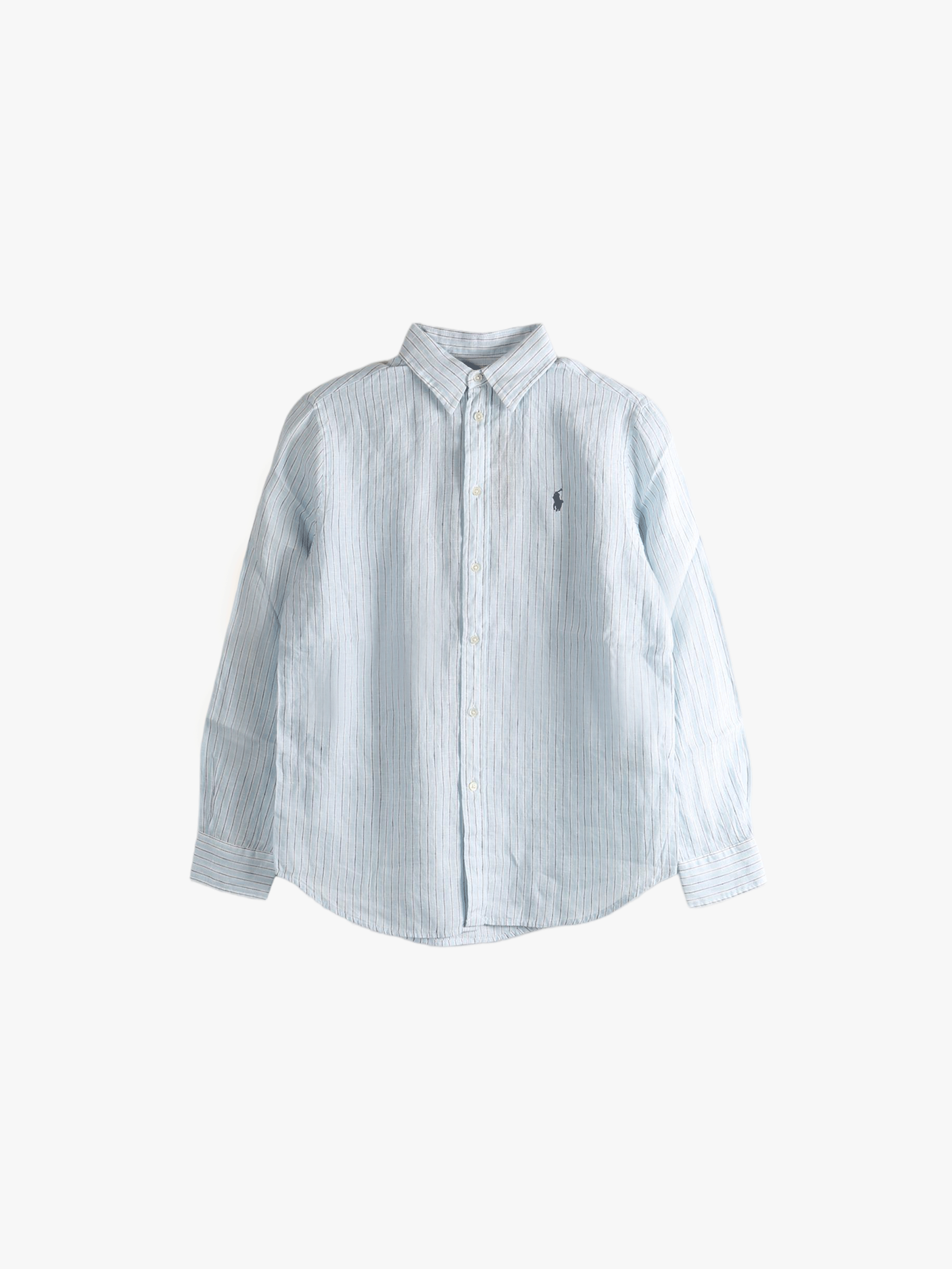 Blue shirt, front view