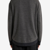 Grey knitwear, full body view