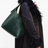 Green bag, front view