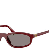 Burgundy eyewear, front view