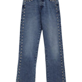 Blue jeans, front view