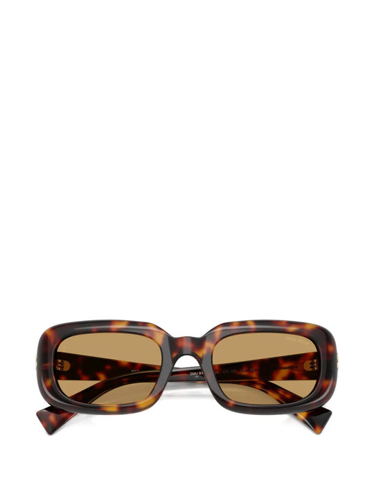 Brown eyewear, front view