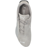 Grey sneakers, up view