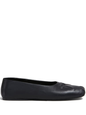 MARNI - Women Nappa Leather Seamless Little Bow Ballet Flat