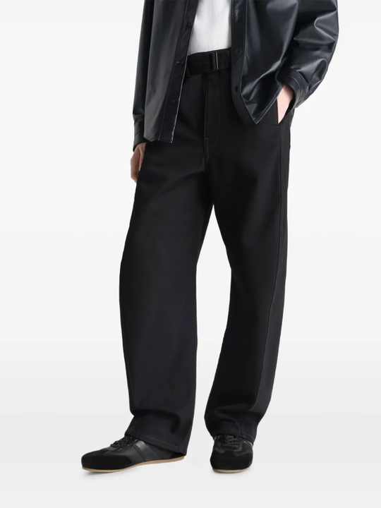 Black sneakers, full body view