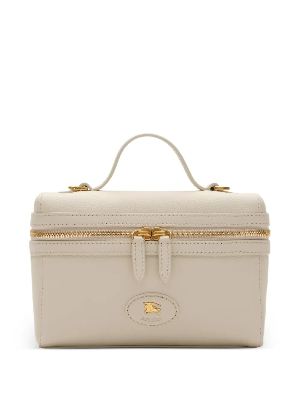 Tan bag, front view