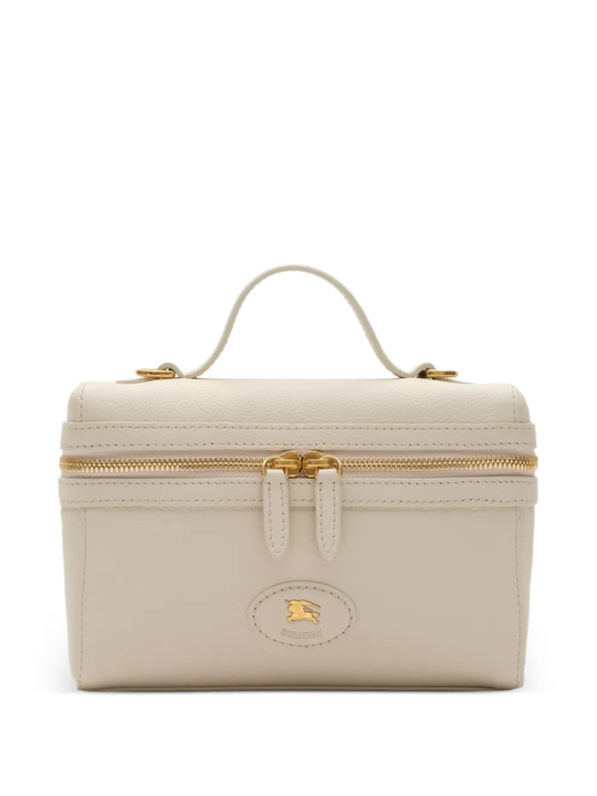 Tan bag, front view