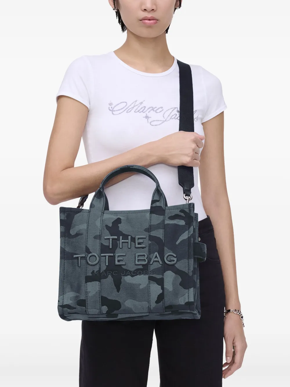 MARC JACOBS - Women The Medium Camo Jacquard Tote Bag