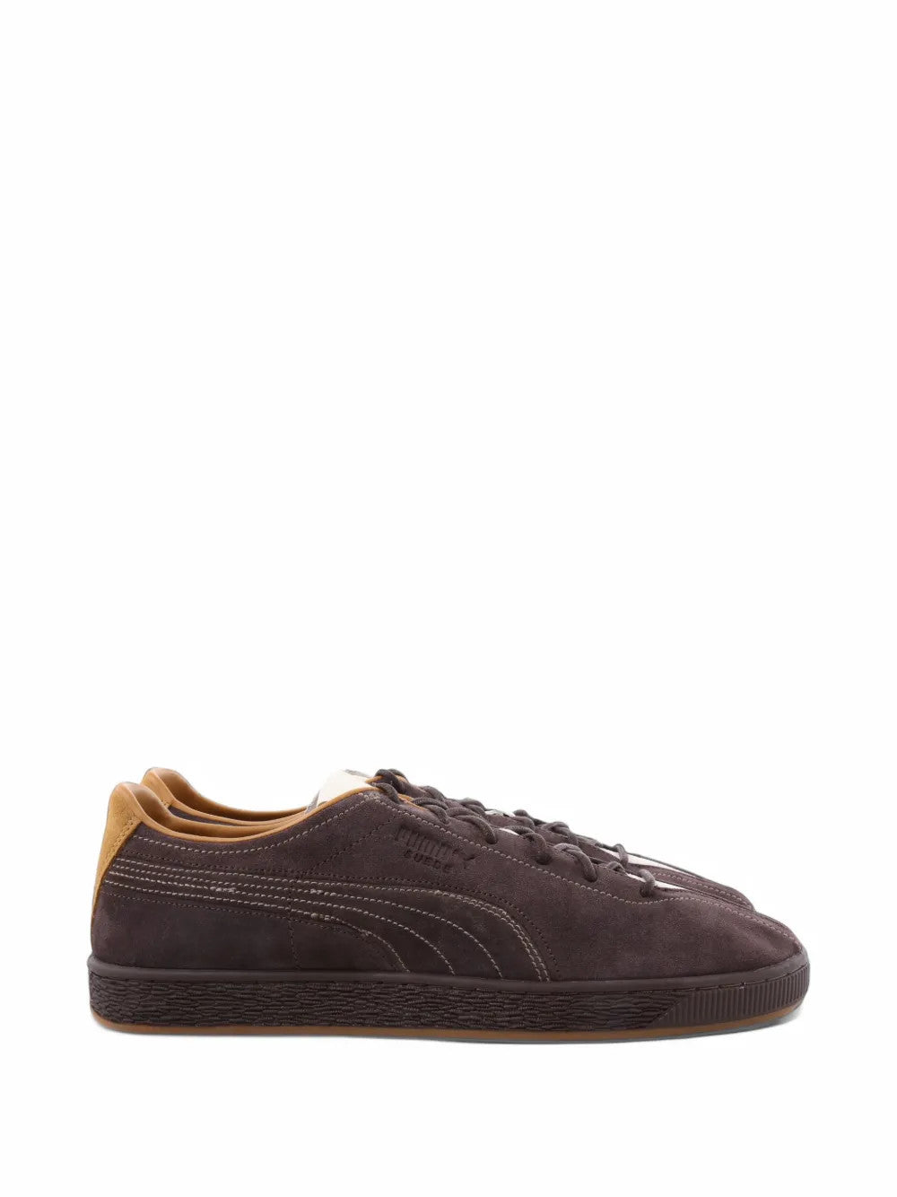 Brown shoes, side view