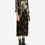 Brown dresses, full body view