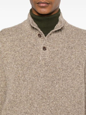 POLO RALPH LAUREN - Men Donegal Wool Blend Long Sleeve Sweater