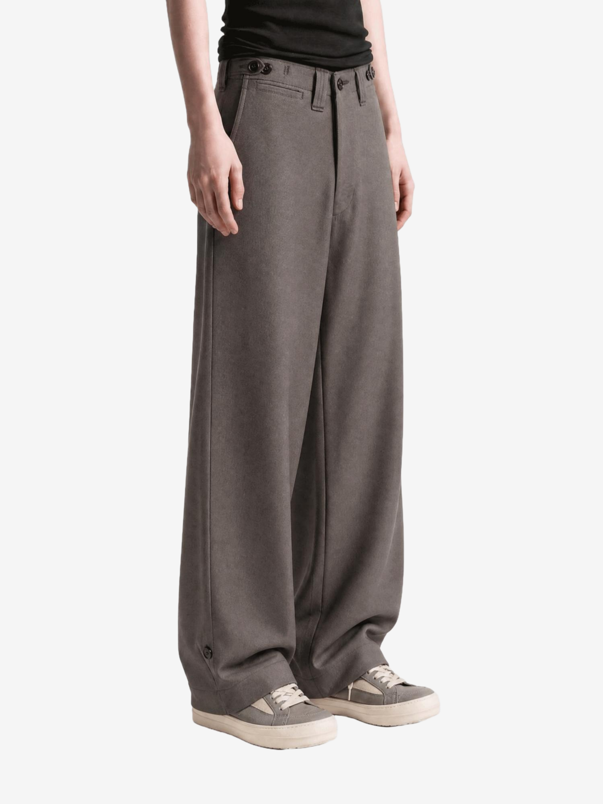 Grey pants, front view